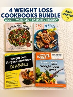 Weight Loss Cookbook Bundle 4 Books Weight Watchers & Bariatric Friendly Meals